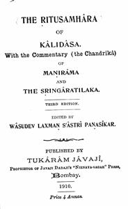 The Ritusamhara of Kalidas