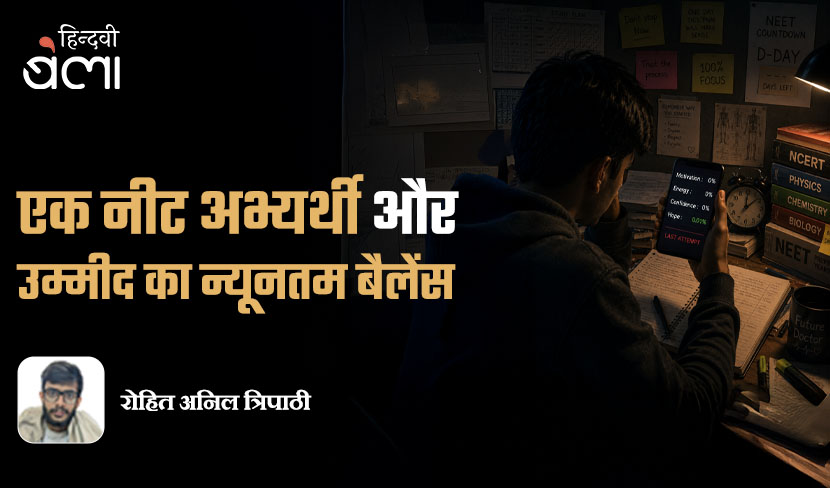 ‘एक नीट अभ्यर्थी और उम्मीद का न्यूनतम बैलेंस’